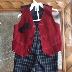 3T Boy’s Vest & Pants Set (w/ Bow Tie)